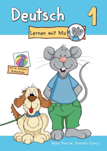 Deutsch lernen mit Mo - Teil 1: Bildwörterbuch zum Ausmalen, Üben und Spielen mit farbigen Bildkärtchen von Engelsdorfer Verlag